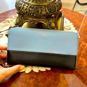 🔥CELINE!! GUC blue and black Celine zippy wallet
